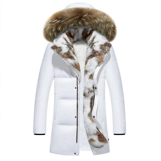 Faux Fur Lined Regular Fit Parka Jacket 