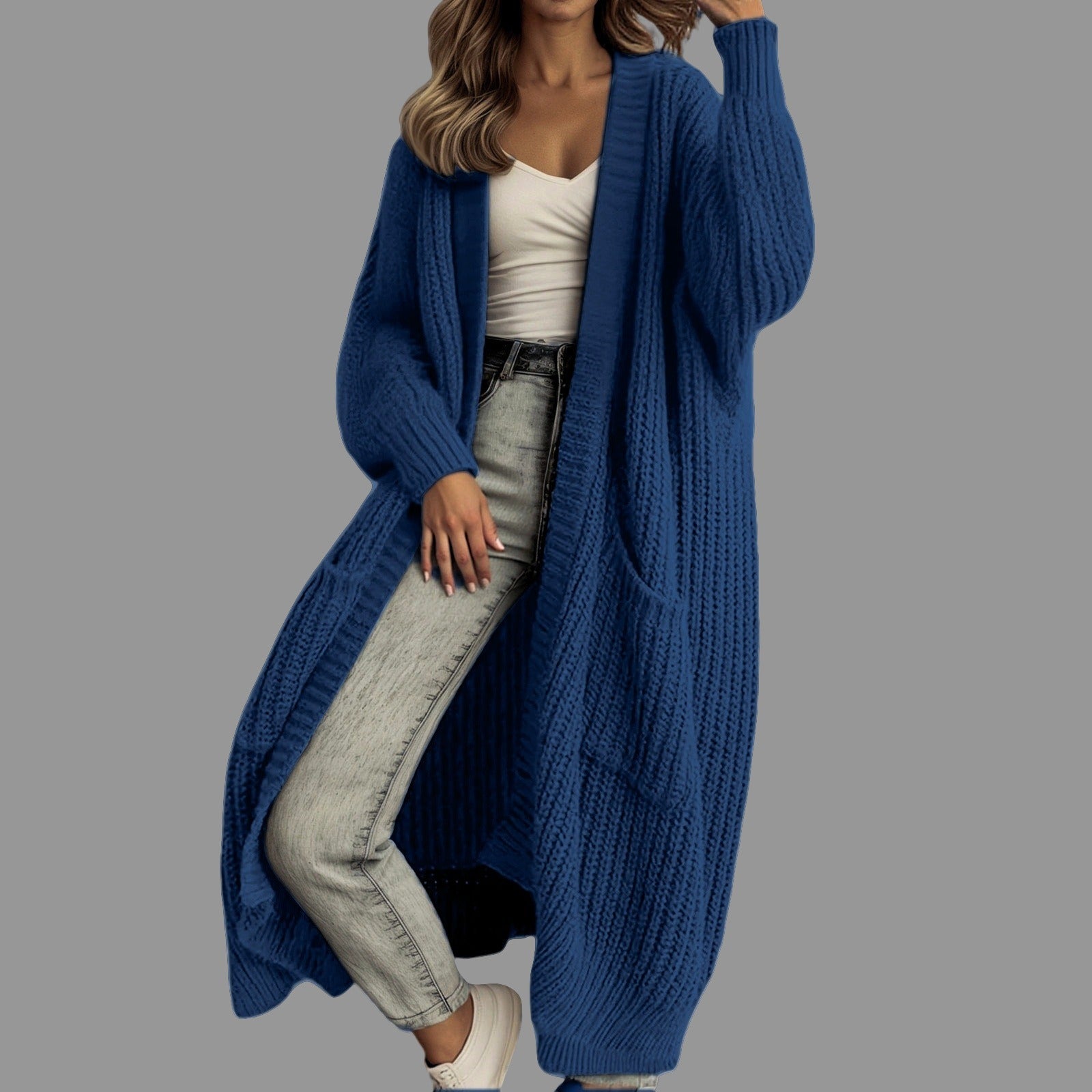 Chunky Knit Oversized Maxi Cardigan 