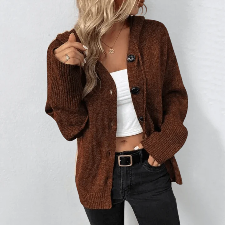 Wool Knit Relaxed Fit Cardigan 