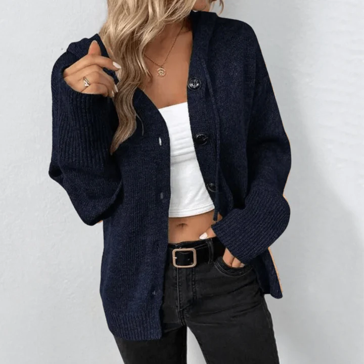 Wool Knit Relaxed Fit Cardigan 