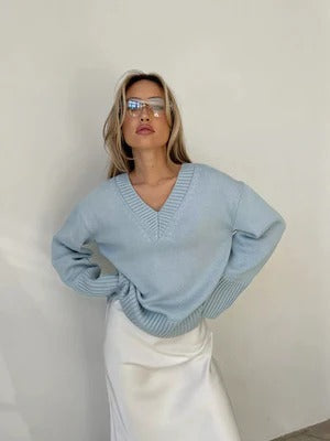 Soft Knit Relaxed Fit Pullover Sweater 