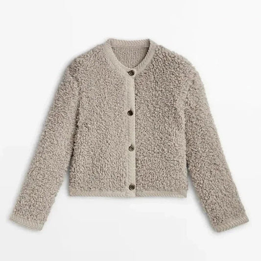Faux Shearling Relaxed Fit Teddy Coat 