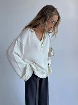 Soft Knit Relaxed Fit Pullover Sweater 