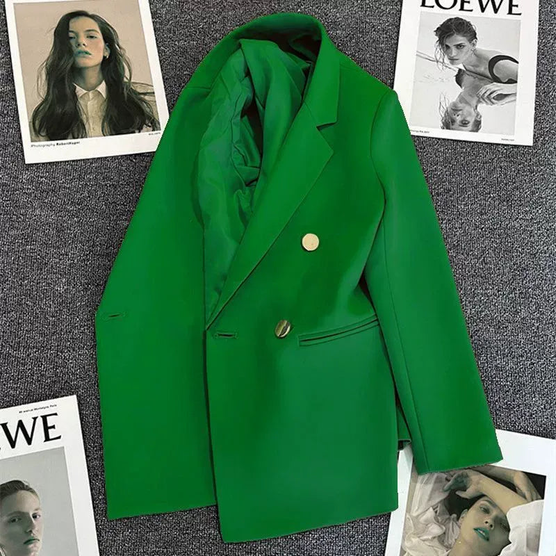 Women’s Blazer - Suiting Blend - Double-Breasted - Wide Peak Lapels
