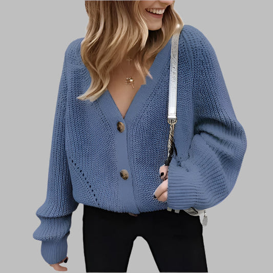 Chunky Wool Oversized Knit Cardigan 