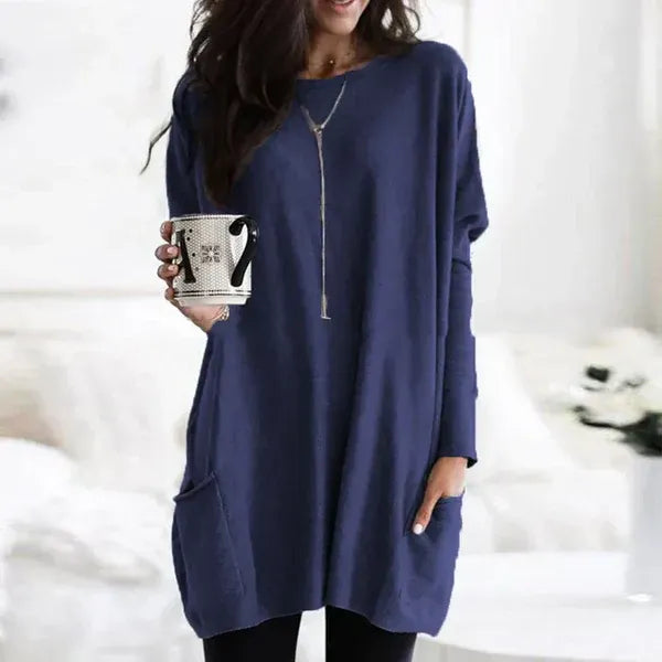 Soft Knit Oversized Tunic Pullover 