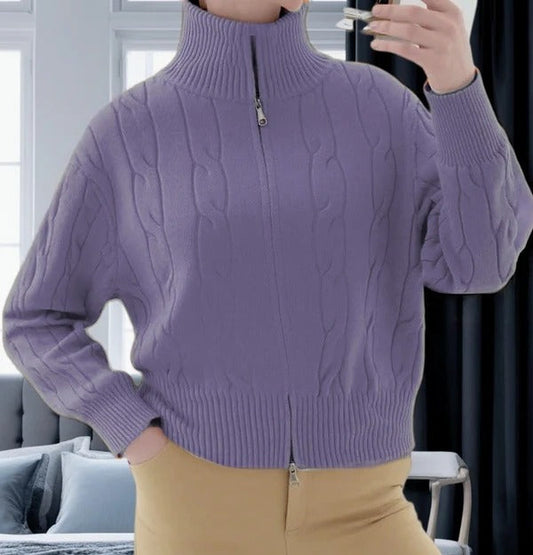 Wool Blend Relaxed Fit Pullover Sweater 