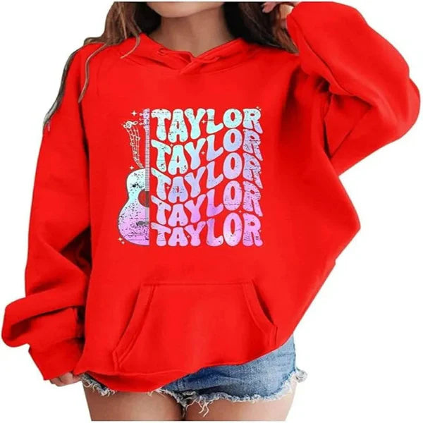 Soft Cotton Oversized Guitar Graphic Hoodie 