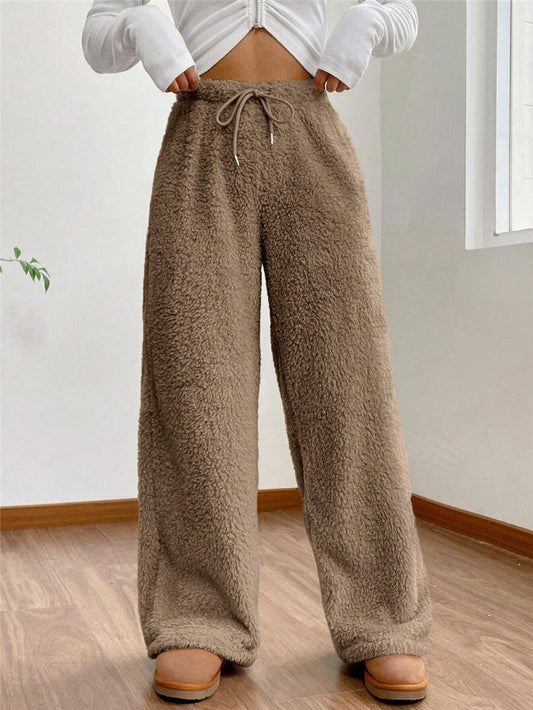 Plush Fleece Relaxed Fit Lounge Pants 