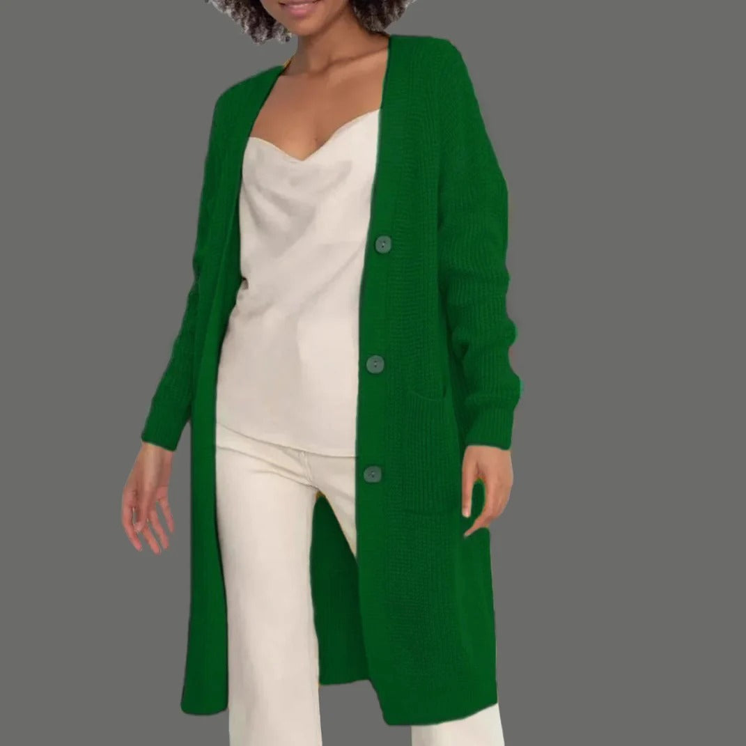 Soft Knit Relaxed Fit Long Cardigan 