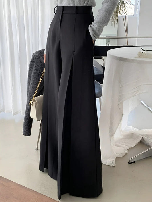 Tailored High-Waisted Wide-Leg Pants 