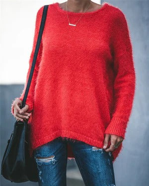 Soft Knit Oversized Pullover Sweater 