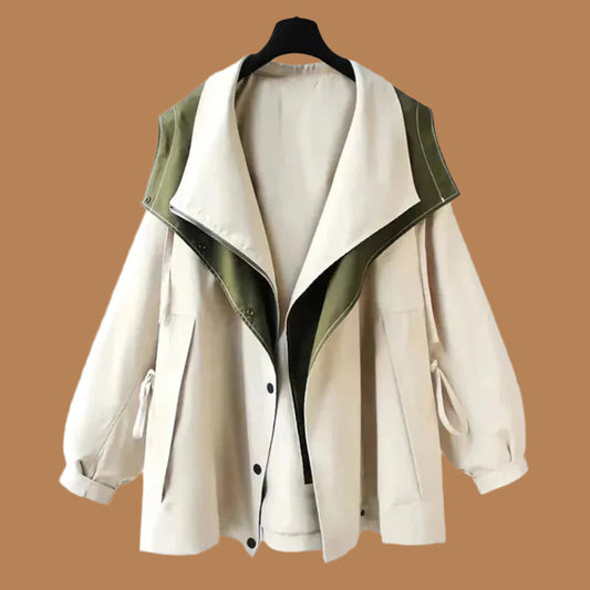 Wool Blend Oversized Fit Coat 