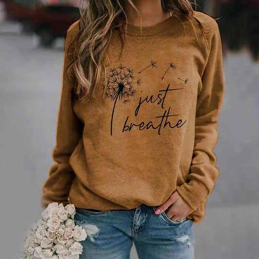 Relaxed Cotton Blend Graphic Sweatshirt 