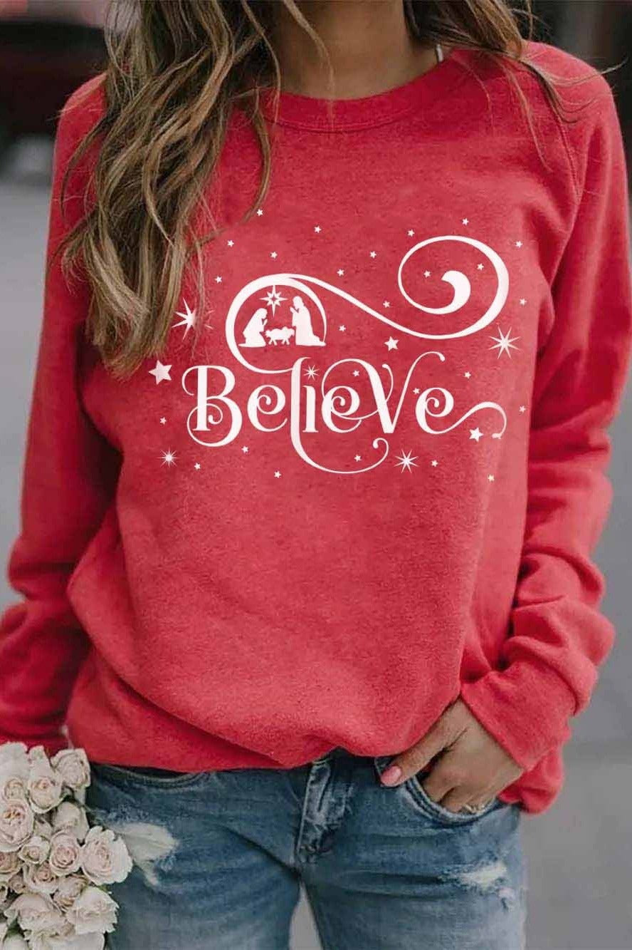 Soft Fleece Relaxed Fit Graphic Sweatshirt 