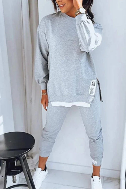 Cotton Blend Oversized Loungewear Set 