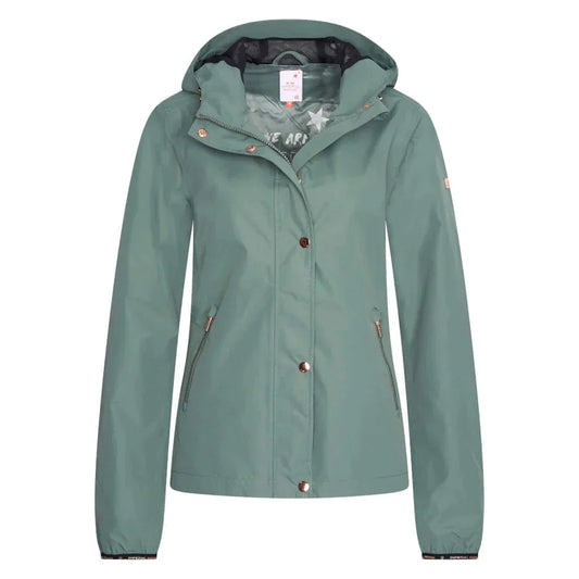 Rain Hooded Front Pocket Jacket