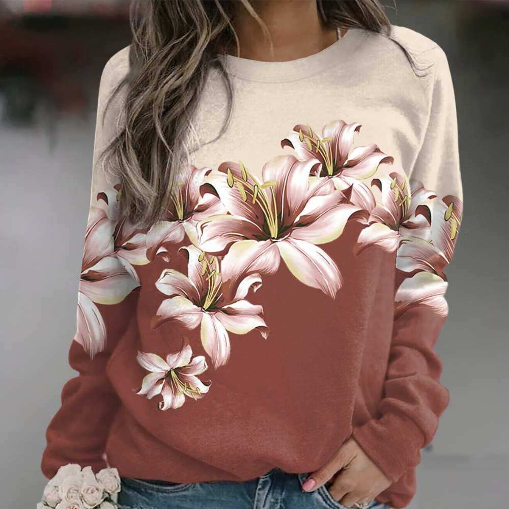 ISAURA - Soft Cotton Blend Athleisure Sweatshirt for Casual Wear