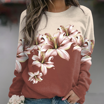 ISAURA - Soft Cotton Blend Athleisure Sweatshirt for Casual Wear