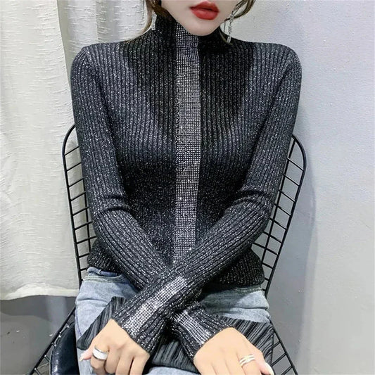 Loose Fit Turtleneck Sweater