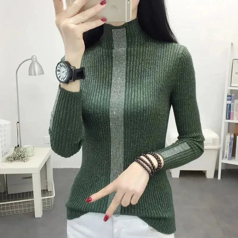 Loose Fit Turtleneck Sweater