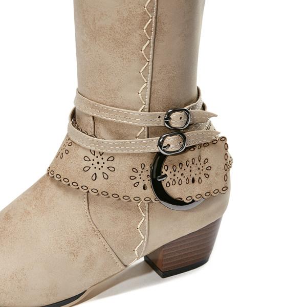 Women's vintage tall winter rider boots