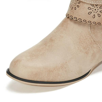 Women's vintage tall winter rider boots