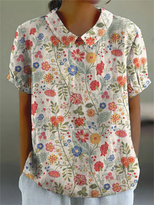 Floral Print Breathable Relaxed Fit Shirt