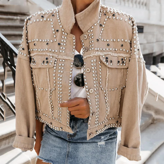 Riveted Button Closure Locomotive Jacket