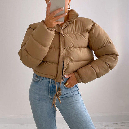 Women's cropped puffer jacket