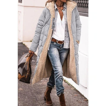 Women's long, comfortable coat