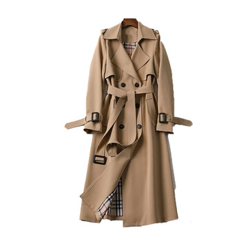 Ladies Trench Coat with Double Button Placket