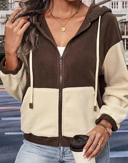 Women's zip-up hoodie jacket