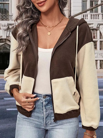 Women's zip-up hoodie jacket