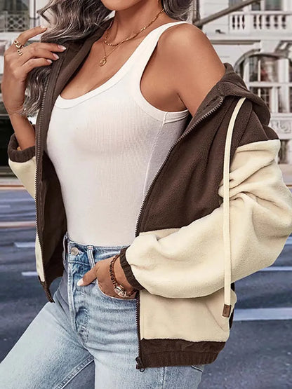 Women's zip-up hoodie jacket