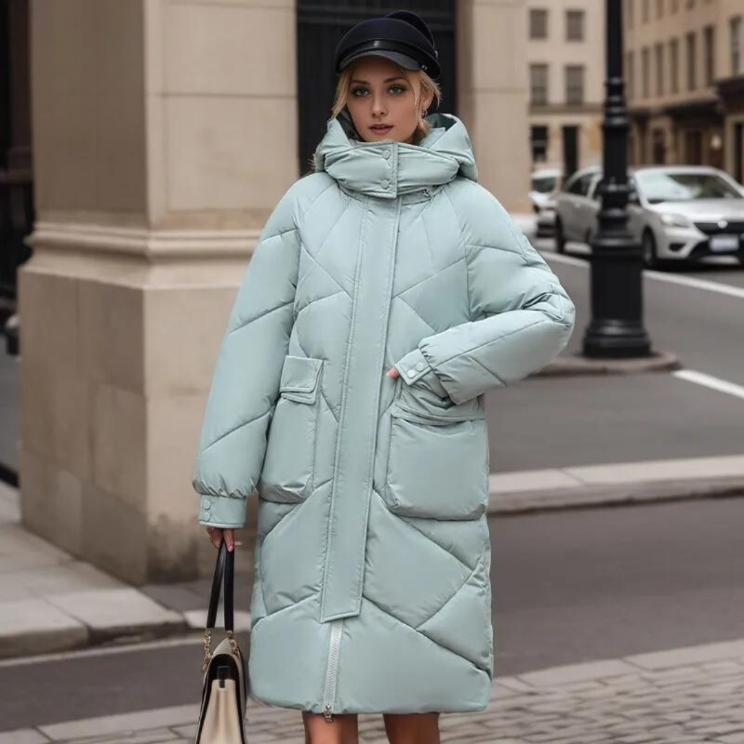 Thickened Down Knee-Length Winter Cotton Coat