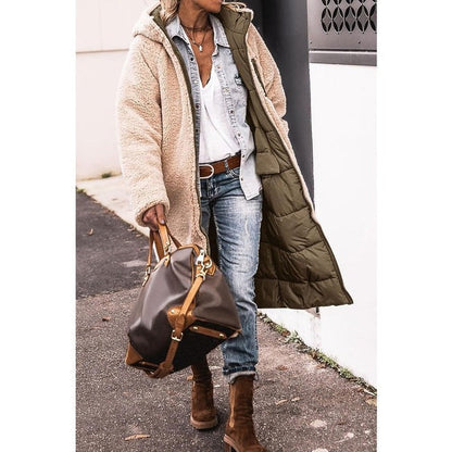 Women's long, comfortable coat
