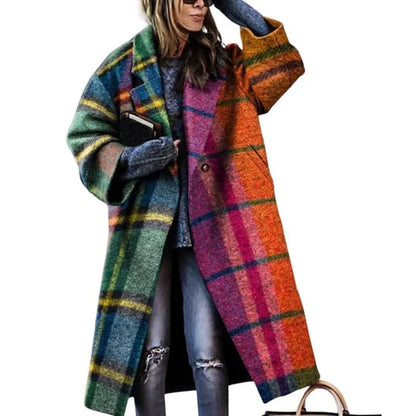 Women's warm coat in enchanting colors