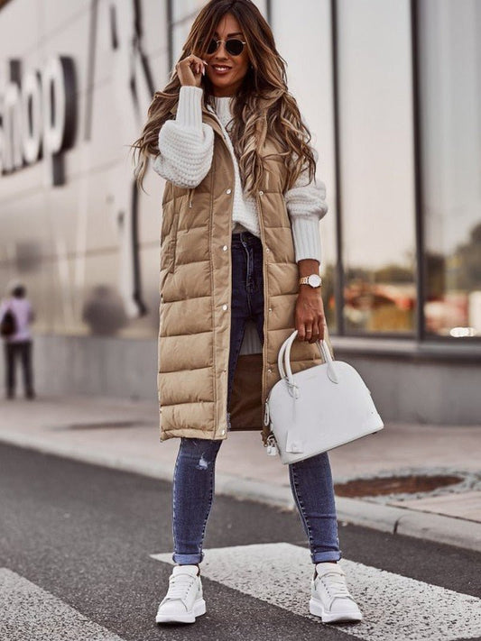Hooded Vest Cardigan Jacket