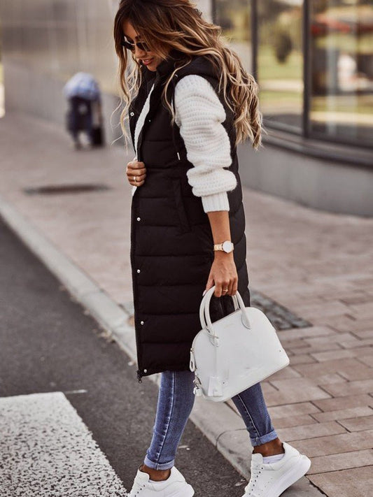 Hooded Vest Cardigan Jacket