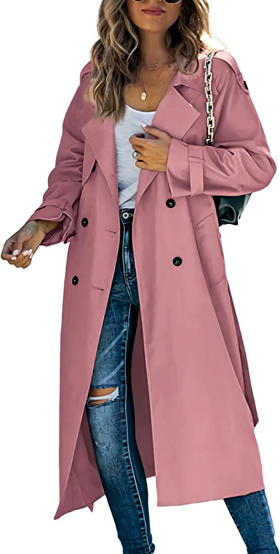 Phoebe - Windproof trench coat with long sleeves