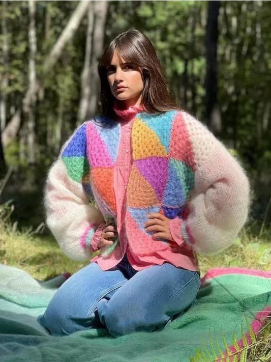 Rainbow Sweater Coat