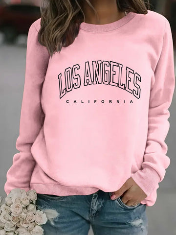 Women's los angeles crew neck sweater