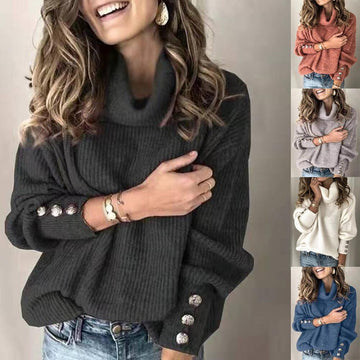 Women's cozy warm spring long sleeve top