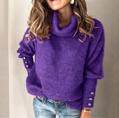 Women's cozy warm spring long sleeve top