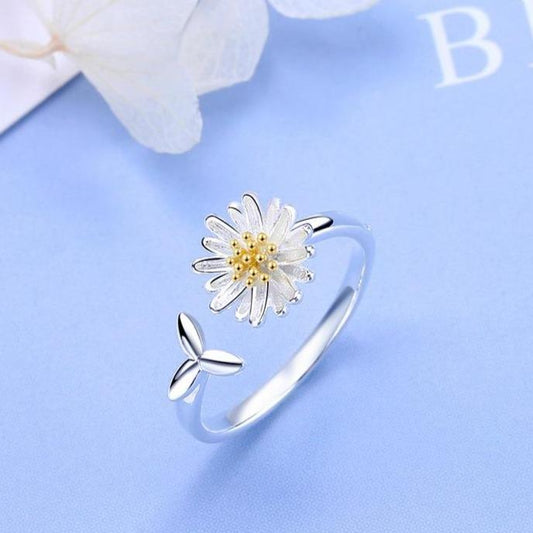 Adjustable Sunflower Radiant Ring