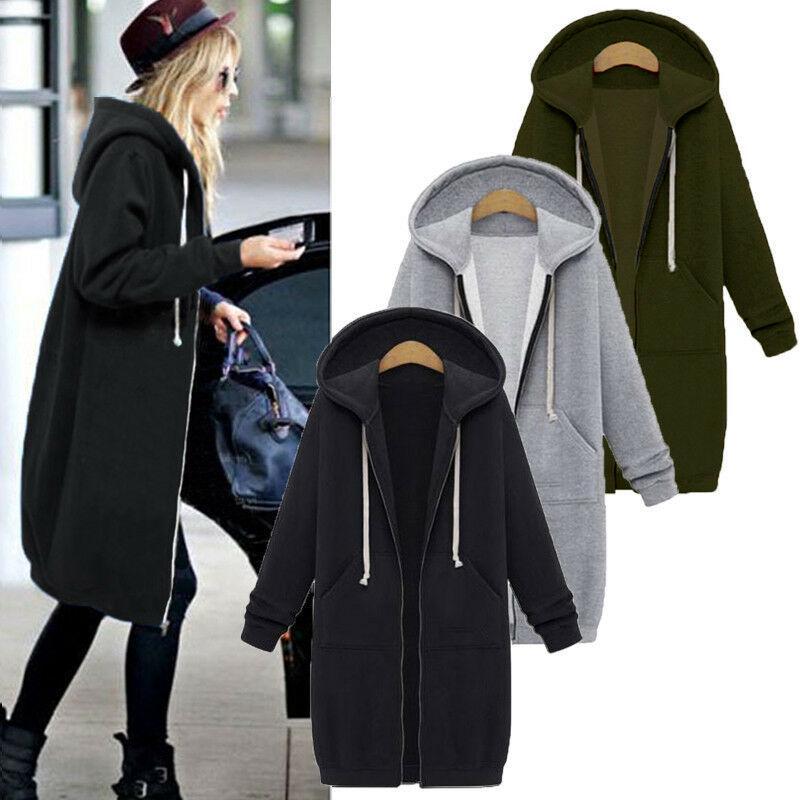 Warm Hooded Zipper Closure Jacket