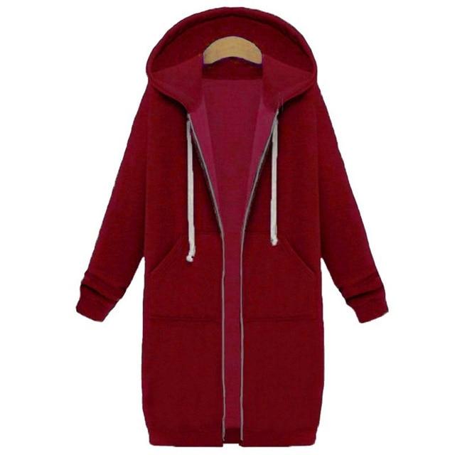 Warm Hooded Zipper Closure Jacket