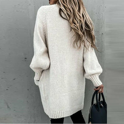Women's soft long cardigan relaxed fit