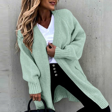 Women's soft long cardigan relaxed fit